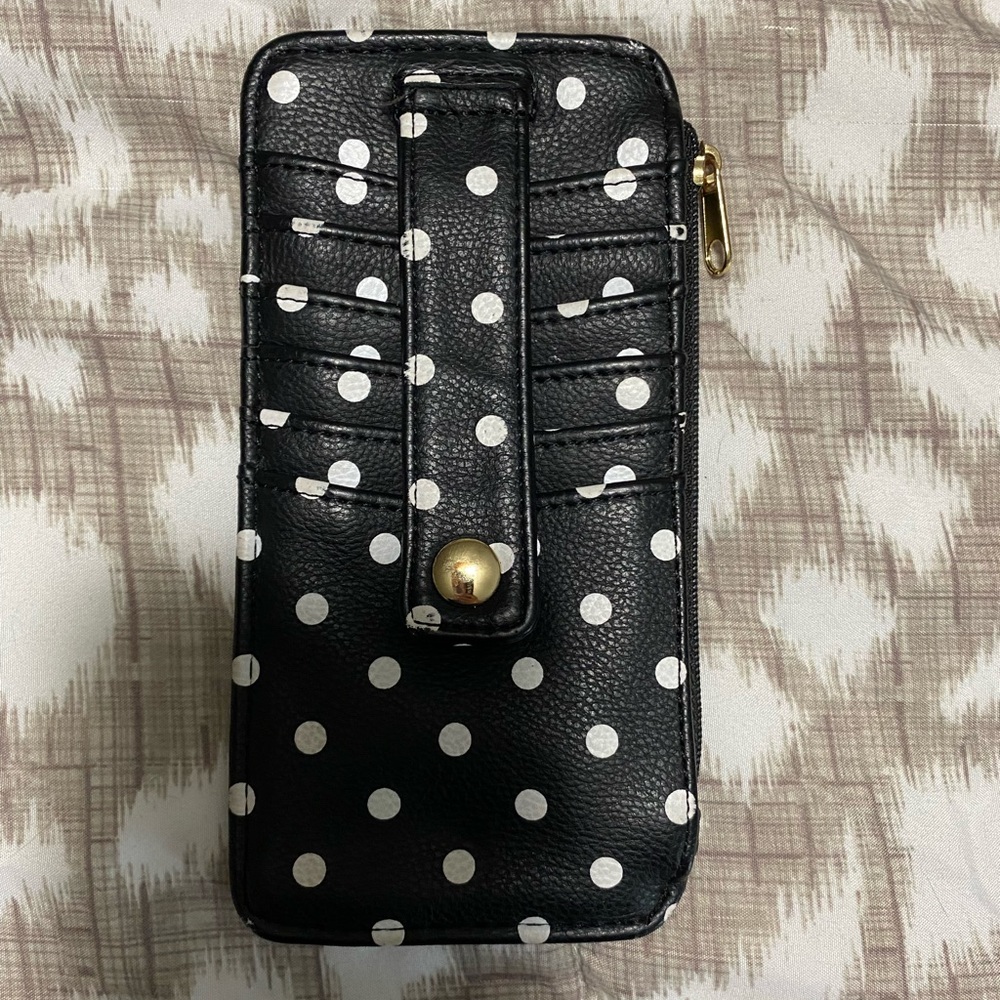 Polka dot card holder